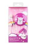 Casti pentru copii Cellularline - Cute & Sweet Lama, roz - 1t