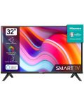 Televizor smart Hisense - 32A4K, 32'', HD, DLED, negru - 1t