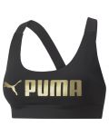 Bustieră sport pentru femei Puma - Mid Impact Puma Fit, neagră - 1t