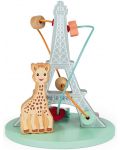 Spirala cu margele Janod - Girafa Sophie si turnul Eiffel - 3t