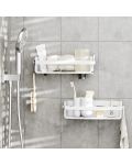 Organizator de perete pentru baie Umbra - Flex Adhesive, 33 x 12 x 9 cm - 5t