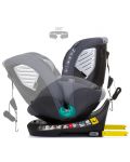 Scaun auto Chipolino - Supreme, 360°, IsoFix, i-Size, 40-150 cm, granit - 8t