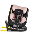 Scaun de masă pentru copii  Moni - Serengeti, IsoFix, I-Size, 40-150 cm, roz - 4t