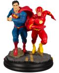 Figurină DC Direct DC Comics: Justice League - Superman & The Flash Racing (2nd Edition), 26 cm - 1t