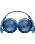 Casti stereo cu microfon Helios Bluetooth, AQL - albastre - 4t