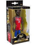 Statuetă Funko Gold Sports: Basketball - Joel Embiid (Philadelphia 76ers) (Ce'21), 13 cm - 3t