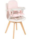 Scaun de masă înălţător KikkaBoo - Pappo, Pink - 6t