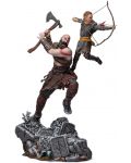 Jocuri Iron Studios: God of War - Statuia Kratos & Atreus, 34 cm - 1t