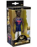 Statuetă Funko Gold Sports: Basketball - Joel Embiid (Philadelphia 76ers) (Ce'21), 13 cm - 5t