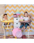 Scaun de masa copii Lorelli - Мarcel, Pink Hearts - 4t