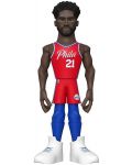 Statuetă Funko Gold Sports: Basketball - Joel Embiid (Philadelphia 76ers) (Ce'21), 13 cm - 1t
