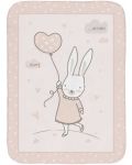 Pătură super moale pentru copii KikkaBoo - Rabbits in Love , 80 x 110 cm	 - 1t