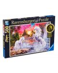 Puzzle luminos Ravensburger de 500 piese - Unicorni in apa - 1t