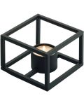 Suport de lumânare Philippi - Cubo, 10 x 10 x 7 cm, negru - 1t