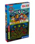 Puzzle luminos Clementoni din 104 de piese - PAW Patrol - 1t