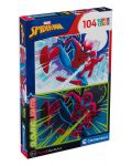 Puzzle Clementoni luminos din 104 piese - Spider-Man - 1t