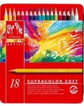 Set creioane colorate Caran d'Ache Supracolor, 18 culori - 1t