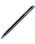 Fineliner Faber-Castell Grip - Albastru deschis, 0.4 mm - 2t
