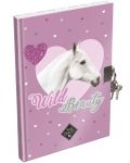 Jurnal secret cu lacăt Lizzy Card Wild Beauty Purple - A5 - 1t