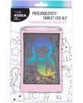 Tabletă de desen Kidea - ecran LCD, roz - 1t