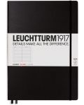 Agenda Leuchtturm1917 Master Slim - A4+, pagini liniate, Black - 1t