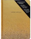 Caiet Chronicle Books Shine Bright - Auriu, 96 de foi - 1t