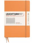 Caiet Leuchtturm1917 New Colours - A5, pagini cu pătrățele, Apricot, coperte rigide - 1t