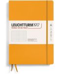 Caiet Leuchtturm1917 Composition - B5, portocaliu, pagini cu puncte, copertă rigidă - 1t