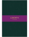 Caiet Liberty Tudor - A5, verde, reliefat - 1t