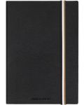 Caiet Hugo Boss Iconic - A5, cu linii, negru - 3t