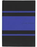 Caiet Hugo Boss Gear Matrix - A5, cu linii, albastru - 1t