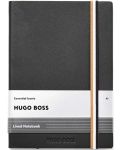 Caiet Hugo Boss Iconic - A5, cu linii, negru - 1t