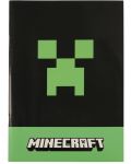 Caiet de notițe Graffiti Minecraft - Greeper, A5, pătrate mici - 1t