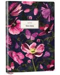 Caiet Victoria's Journals Florals - Flori, A6, copertă flexibilă, puncte, 96 de pagini - 1t