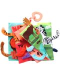 Carte textila Kikka Boo - Kikka Boo - Forest animals, cu inel gingival - 2t