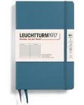 Caiet Leuchtturm1917 Paperback - B6+, albastru deschis, liniat, copertă rigidă - 1t