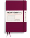 Caiet Leuchtturm1917 Paperback - B6+, roșu, pagini cu puncte, copertă rigidă - 1t