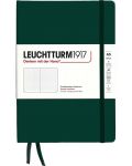 Caiet Leuchtturm1917 Natural Colors - A5, verde închis, pagini cu puncte, copertă rigidă - 1t