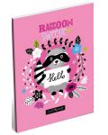 Caiet А7 Lizzy Card - Lollipop Raccoon Sweetie - 1t