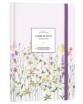 Caiet Victoria's Journals Florals - mov deschis, copertă rigidă, cu puncte, format A5 - 1t