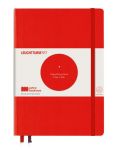 Caiet agenda Leuchtturm1917 Bauhaus 100 - А5, rosu, linii punctate - 1t