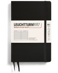 Caiet Leuchtturm1917 Paperback - B6+, negru, liniat, copertă rigidă - 1t