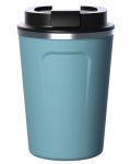 Termocană Asobu Coffee Compact - 380 ml, albastră - 1t