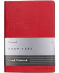 Caiet Hugo Boss Essential Storyline - A6, cu linii, roșu - 1t