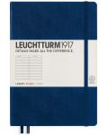 Agenda Leuchtturm1917 Notebook Medium A5 - Albastra, pagini liniate - 1t