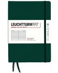 Caiet Leuchtturm1917 Natural Colors - A5, verde închis, liniat, copertă rigidă - 1t
