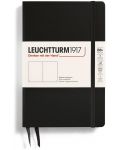 Caiet Leuchtturm1917 Paperback - B6+, negru, pagini albe, copertă rigidă - 1t