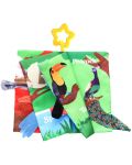 Carte textila Kikka Boo - Bird Tails, cu inel gingival  - 2t