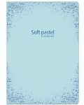 Caiet Lastva Soft Pastel - А5, 52 foi, randuri late, cu 2 campuri, sortiment - 4t