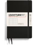 Caiet Leuchtturm1917 Paperback - B6+, negru, pagini cu puncte, copertă rigidă - 1t